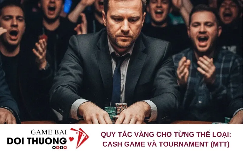 Quy tắc vàng cho từng thể loại: Cash Game và Tournament (MTT)